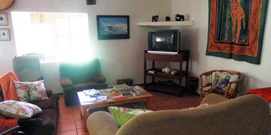 A view of our B & B's lounge